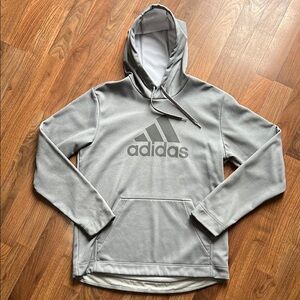 Adidas Gray Pullover Sweater with Hood